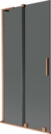 Mexen Velar L параван за вана 2-крилен плъзгащ се 95 x 150 cm, графит, четкана мед - 896-095-003-41-65
