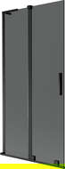 Mexen Velar L параван за вана с 2 крила, плъзгащ се 95 x 150 см, графит, черен - 896-095-003-41-70