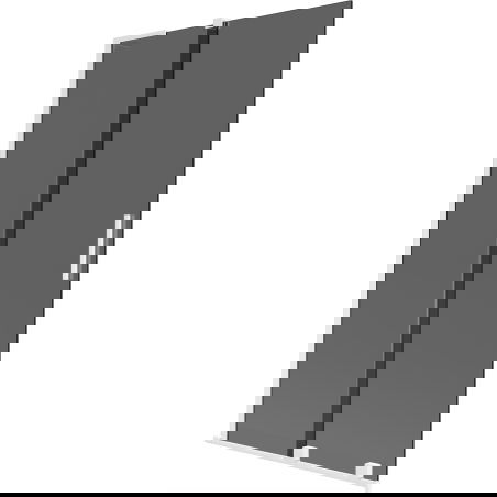 Mexen Velar L параван за вана с 2 плъзгащи се врати 100 x 150 см, графит, бял - 896-100-003-41-20