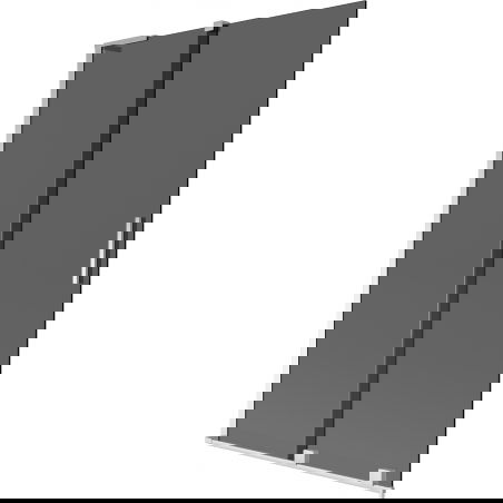 Mexen Velar L душ екран за вана, двукрилен плъзгащ се 110 x 150 см, графит, хром - 896-110-003-41-01