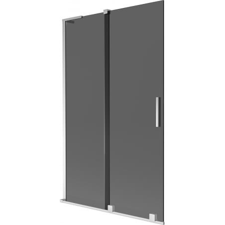 Mexen Velar L сгъваем екран за вана, 2-крила, 110 x 150 см, графит, хром - 896-110-003-41-01