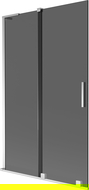 Mexen Velar L душ екран за вана, двукрилен плъзгащ се 110 x 150 см, графит, хром - 896-110-003-41-01