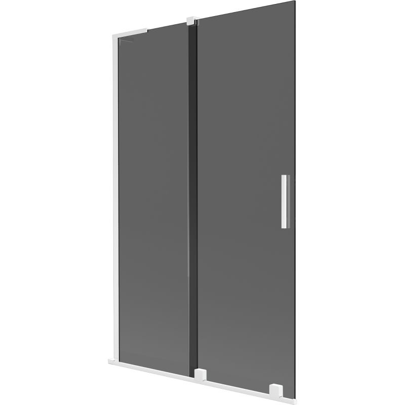 Mexen Velar L параван за вана с 2 крила, плъзгащ, 110 x 150 см, графит, бял - 896-110-003-41-20