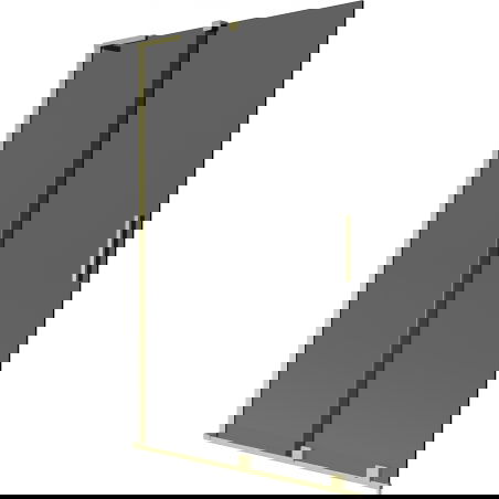 Mexen Velar L параван за вана с две плъзгащи крила 110 x 150 см, графит, златно четкано покритие - 896-110-003-41-55