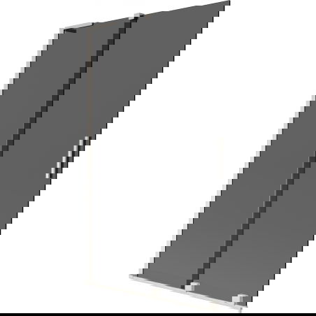 Mexen Velar L параван за вана двукрилен плъзгащ се 110 x 150 см, графит, матиран никел - 896-110-003-41-97