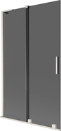 Mexen Velar L параван за вана двукрилен плъзгащ се 110 x 150 см, графит, матиран никел - 896-110-003-41-97
