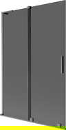 Mexen Velar L параван за вана, плъзгащ се, с 2 крила, 120 x 150 см, графит, четкано gun gray - 896-120-003-41-66