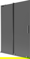 Mexen Velar L параван за вана с плъзгаща се 2-крила 120 x 150 cm, графит, gun metal - 896-120-003-41-95