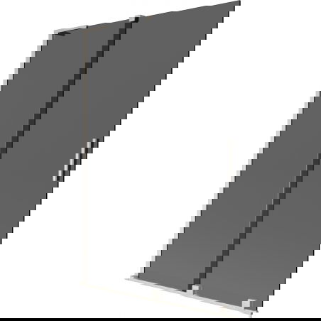 Mexen Velar L параван за вана, двукрилен плъзгащ се 120 x 150 см, графит, четкан никел - 896-120-003-41-97