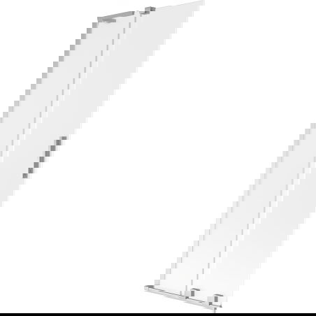 Mexen Velar L 2-крилен разтегателен преграден параван за баня 70 x 150 cm, матиран, хром - 896-070-003-31-01