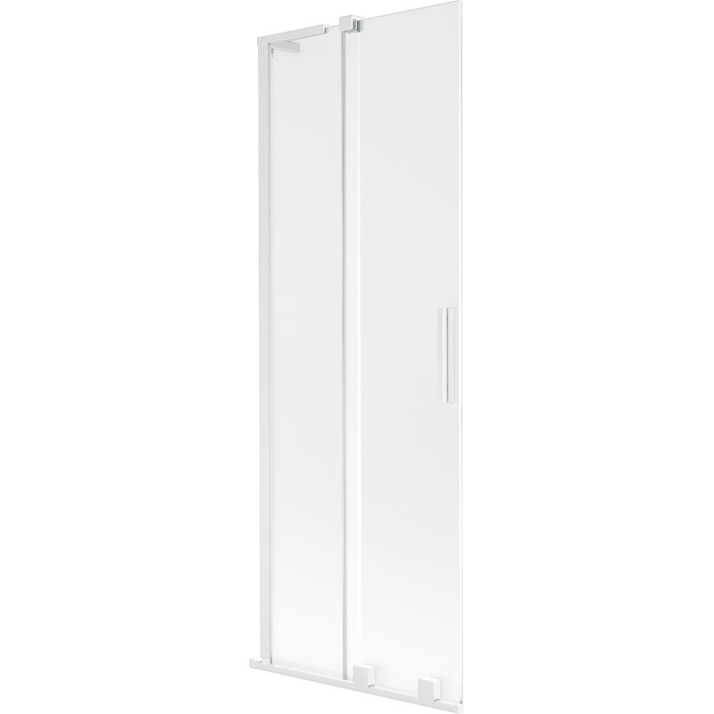 Mexen Velar L параван за вана 2-крилен плъзгащ се 70 x 150 cm, матиран, бял - 896-070-003-31-20