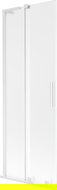 Mexen Velar L параван за вана с 2 крила, плъзгащи се, 70 x 150 см, матов, бял - 896-070-003-31-20