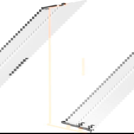 Mexen Velar L параван за вана, 2-крилен плъзгащ се, 70 x 150 см, мраз, розово злато - 896-070-003-31-60