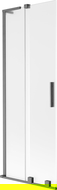 Mexen Velar L параван за вана с 2 крила, плъзгащ се, 70 x 150 см, матиран, четкано сиво оръжие - 896-070-003-31-66