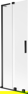 Mexen Velar L параван за вана, плъзгащ се с 2 крила, 70 x 150 см, матиран, черен - 896-070-003-31-70