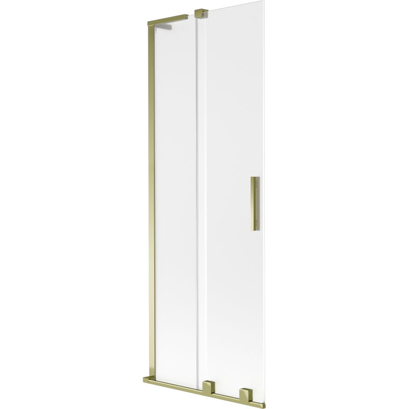Mexen Velar L параван за вана, плъзгащ се с 2 крила, 75 x 150 cm, матиран, златен - 896-075-003-31-50