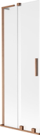 Mexen Velar L параван за вана с 2 крила, плъзгащ се 75 x 150 см, мразовит, изчеткана мед - 896-075-003-31-65