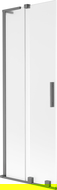 Mexen Velar L параван за вана с 2 плъзгащи се крила 75 x 150 cm, матово, gun metal - 896-075-003-31-95