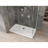 Mexen Omega плъзгаща се душ кабина 140 x 70 см, прозрачна, хром + корито Flat