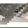 Mexen Omega плъзгаща се душ кабина 140 x 70 см, прозрачна, хром + корито Flat - 825-140-070-01-00-4010