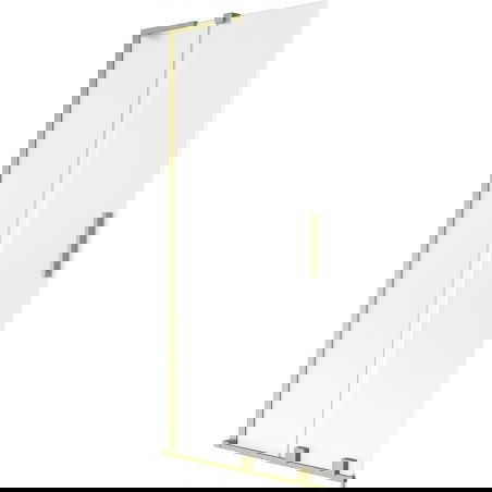 Mexen Velar L параван за вана с две плъзгащи се крила 85 x 150 см, матиран, златен четкан - 896-085-003-31-55