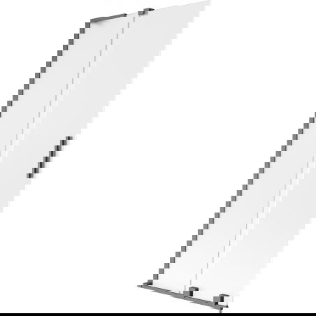 Mexen Velar L параван за вана с 2 плъзгащи се крила 85 x 150 см, матиран, четкано сивo оръжие - 896-085-003-31-66