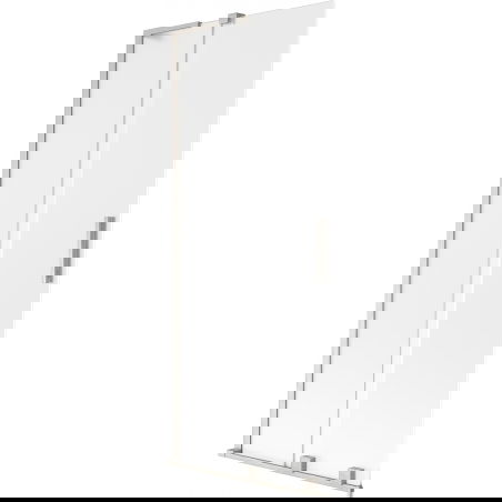 Mexen Velar L параван за вана, 2-крилен плъзгащ се, 85 х 150 см, матирано, четкан никел - 896-085-003-31-97