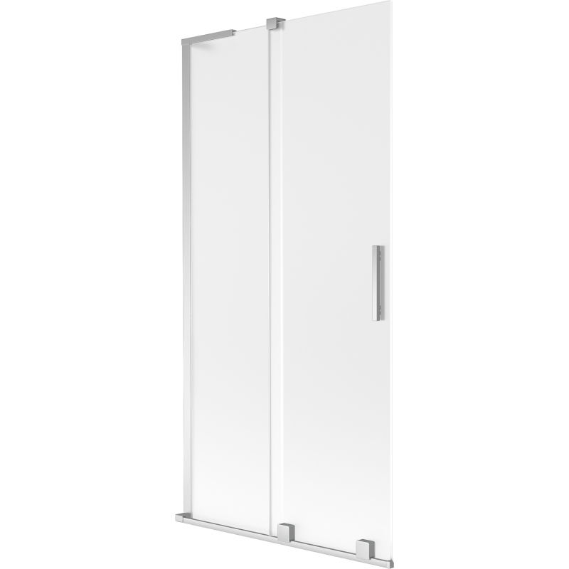 Mexen Velar L двукрилен плъзгащ душ параван 90 x 150 cm, матиран, хром - 896-090-003-31-01