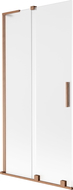 Mexen Velar L сгъваем и плъзгащ се параван за вана 2-крилен 90 x 150 см, матов, четкана мед - 896-090-003-31-65