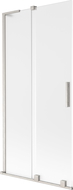Mexen Velar L сгъваем параван за вана с 2 крила 90 x 150 см, матиран, четкан никел - 896-090-003-31-97
