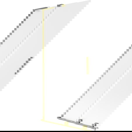 Mexen Velar L параван за вана, 2-крилен плъзгащ се 95 x 150 см, матиран, златен - 896-095-003-31-50