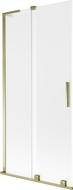 Mexen Velar L параван за вана, 2-крилен плъзгащ се 95 x 150 см, матиран, златен - 896-095-003-31-50