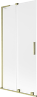 Mexen Velar L преграда за вана с 2-панелни плъзгащи врати 95 x 150 cm, матирано, златно четкано - 896-095-003-31-55