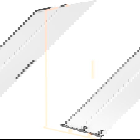 Mexen Velar L параван за вана, двукрили плъзгащи се врати, 95 x 150 см, мат, розово злато - 896-095-003-31-60