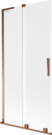 Mexen Velar L параван за вана, двукрили плъзгащи се врати, 95 x 150 см, мат, розово злато - 896-095-003-31-60
