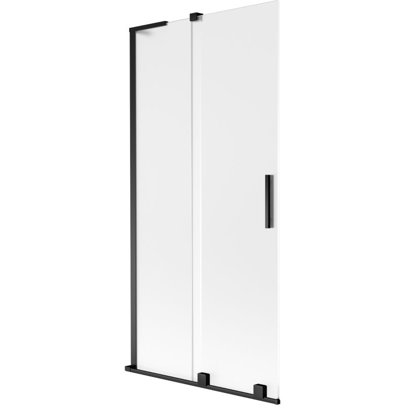 Mexen Velar L параван за баня 2-крилен плъзгащ се 95 x 150 см, матиран, черен - 896-095-003-31-70
