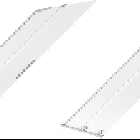 Mexen Velar L преграда за вана, плъзгаща се с 2 крила 95 x 150 см, матова, четкан никел - 896-095-003-31-97