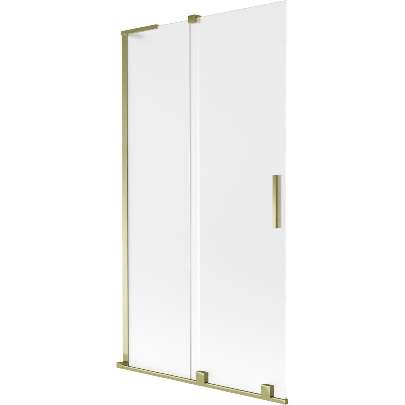 Mexen Velar L преграда за вана 2-крилна плъзгаща се 100 x 150 cm, матирано, златно - 896-100-003-31-50