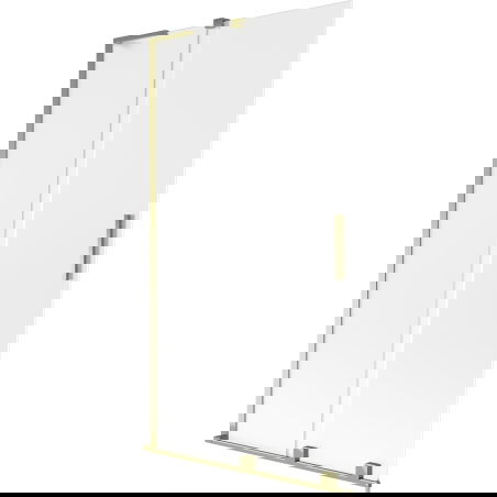 Mexen Velar L преграда за вана 2-крилна плъзгаща се 100 x 150 cm, матирано, златно - 896-100-003-31-50