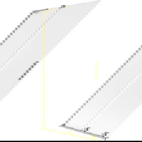 Mexen Velar L параван за вана, 2-крилен плъзгащ се 100 x 150 см, матиран, златисто четкан - 896-100-003-31-55