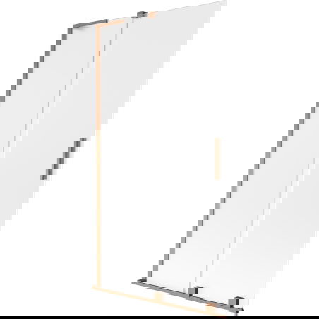 Mexen Velar L параван за вана 2-крилен плъзгащ се 100 x 150 см, матирано стъкло, четкан мед - 896-100-003-31-65