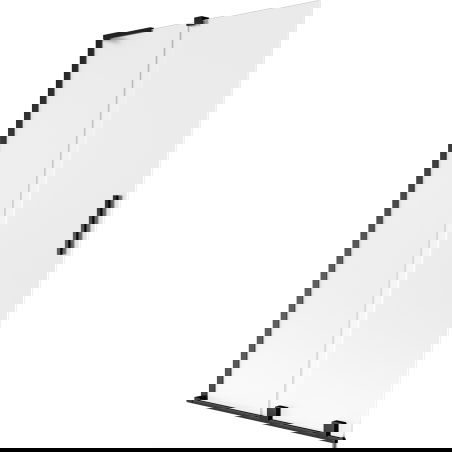 Mexen Velar L параван за вана двукрилен плъзгащ се 100 x 150 cm, матиран, черен - 896-100-003-31-70
