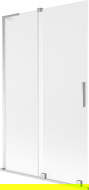 Mexen Velar L вана параван 2-крилен плъзгащ се 110 x 150 см, матиран, хром - 896-110-003-31-01