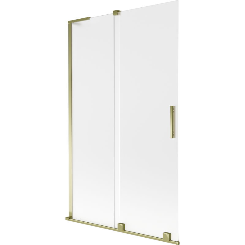 Mexen Velar L параван за вана с 2 плъзгащи се крила 110 x 150 см, матирано стъкло, златист - 896-110-003-31-50