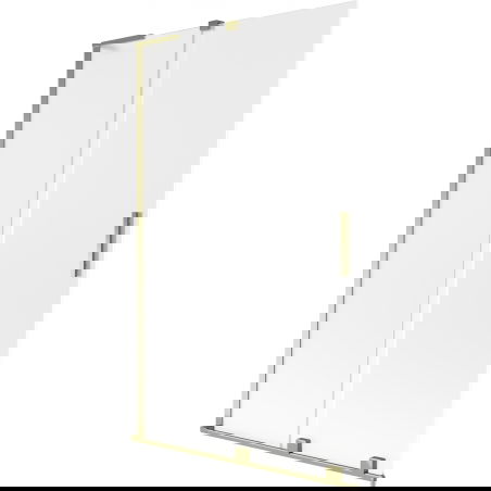 Mexen Velar L параван за вана с 2 плъзгащи се крила 110 x 150 см, матирано стъкло, златист - 896-110-003-31-50