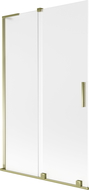 Mexen Velar L параван за вана с 2 плъзгащи се крила 110 x 150 см, матирано стъкло, златист - 896-110-003-31-50
