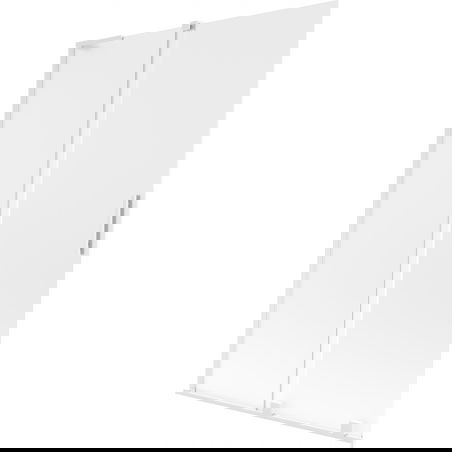 Mexen Velar L вана параван с 2 плъзгащи се крила 120 x 150 см, матиран, бял - 896-120-003-31-20