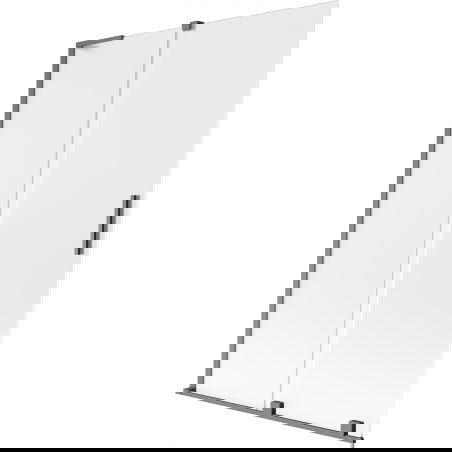 Mexen Velar L душ преграда за вана 2-крилен плъзгащ се 120 x 150 см, смръзван, полиран gun gray - 896-120-003-31-66