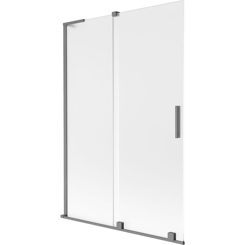 Mexen Velar L параван за вана с две плъзгащи се крила 120 x 150 cm, матирано, метален цвят - 896-120-003-31-95