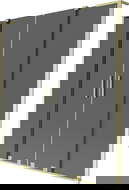 Mexen Velar L Duo параван за вана с 2 крила, плъзгащ се, 150 x 150 см, графит, златисто четкан - 896-150-003-42-55